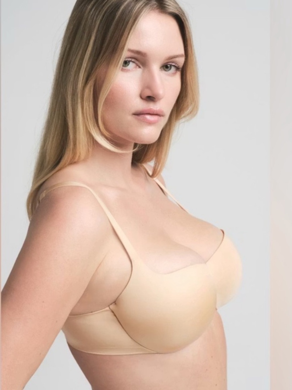 NWT SKIMS Ultimate Push-Up Balconette Bra in Sand - Picture 2 of 8
